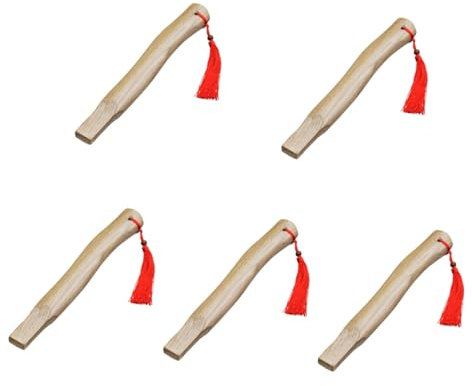 INOOMP 5 Pz Manico del martello da carpentiere Legno resistente martello Legno naturale martello sostituzione manici martello manici in legno manico in legno vernice