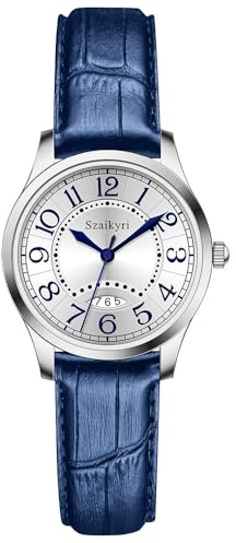 Szaikyri Classic Watch for Women with Easy Read Time Arabic Numerals Ladies Watch with Calendar Water Resistant
