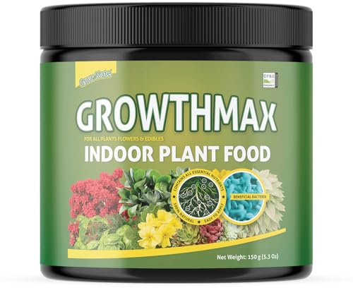 GrowthMax Indoor Plant Food - Organic, Spill-Free, Odor-Free, Child & Pet-Safe Houseplant Food for All Indoor Plants (150 Gram)
