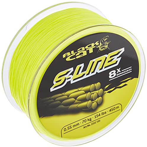 Black Cat gelb, Ø0,55mm S-Line 450m 70kg,154lbs, 0,55 mm