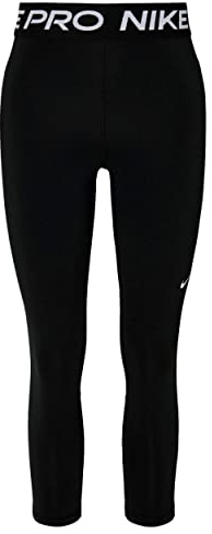 Nike Women's Tight W NP 365 Tight Crop, Black/White, CZ9803-013, S