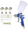 HVLP Lackierpistole Spritzpistole 1,4mm 1,7mm 2,0mm Düse 600ml Plastikbecher Profi Farbsprühsystem Spraypistole Edelstahldüs H827P
