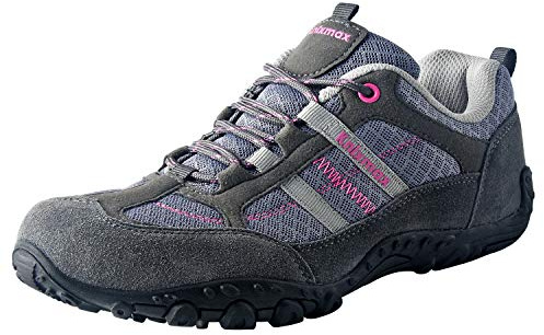 Knixmax Chaussures de Randonnéeen Plein Air Baskets de Montantes pour Femmes Gris 40 EU
