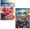 2 Pack Diamond Painting Erwachsene, 5D Diamond Painting Herz, Strand Diamond Painting Bilder, Sonnenuntergang Diamond Painting Set 30x40cm