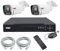 PoE CCTV Camera System, 4K 4Ch NVR with 2 x 5MP Full Colour IP Cameras, Outdoor Waterproof, Motion Detection, Colour Night Vision, Built-in MIC Audio Recording, 1TB Hard Drive