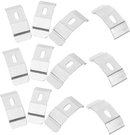 IWOWHERO 12 Stück Teiliges Vorhangstangen Halterungen Vielseitige Montage für Wand und Decke Robuste Halterungen für Schwere Vorhänge und Jalousien Langlebige Gardinenzubehörteile Stabile