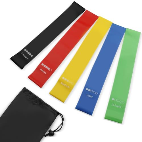 Bandas de resistencia para el entrenamiento, bandas elásticas de ejercicio para fisioterapia, set de inicio de yoga con bandas de estiramiento para glúteos y piernas, bandas de flexión para pilates