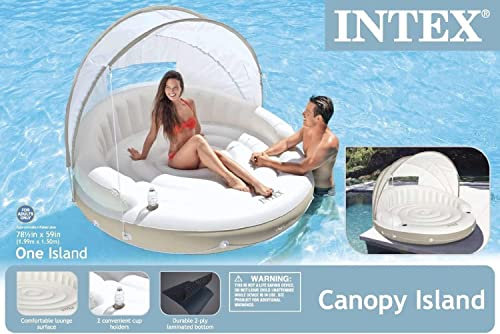 Intex Isola Galleggiante con Parasole 1,99 m x 1,50 m