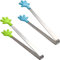 2 Stück Candybar Zangen,Servierzange,Spitztüten Candybar,Kleine Zangen Candybar,Zange Küche,13cm Süßigkeiten Zange Küchenzange Mini Zuckerzange Klein Servierzange Edelstahl Eiszange Set-2 Farben
