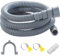 Ablaufschlauch Verlängerung Set, Waschmaschinen Ablaufschlauch Verlängerung, 2M Spiral-Verlängerungs Universal Schlauchverbinder, Schlauchschelle für Waschmaschine Spülmaschine