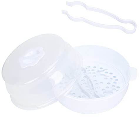 COOPHYA Mikrowellen-babyflaschen-sterilisator Babyflaschenbehälter Aus Abs-material Dampfgarer Für Milchflaschen Und Geschirr Großer Für Aufbewahrungsbedürfnisse Tragbar Für Und