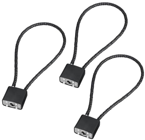 3 X Lucchetto Lungo, 34cm Lucchetto Corda Antifurto, Lucchetti Cavo Acciaio, Lucchetti Antifurto, Fornito Con 3 Set Di Chiavi Lucchetti A Cavo Per Porte, Valigie, Armadietti E Biciclette