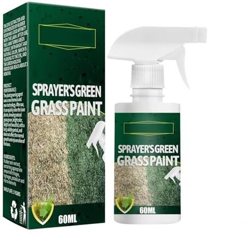 Spray de césped verde, fertilizante líquido para césped, spray de hierba verde para el jardín, amarillo, quitamanchas para mascotas, 60 ml