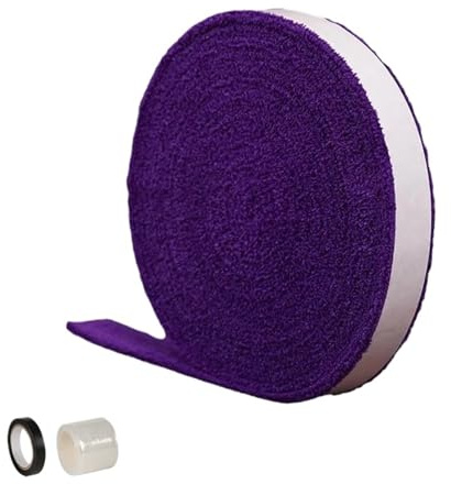CIGPKLO greppband tennisracket 1 rulle 5 m handdukstejp för badminton, tennisracket, greppband, halkfritt svettband