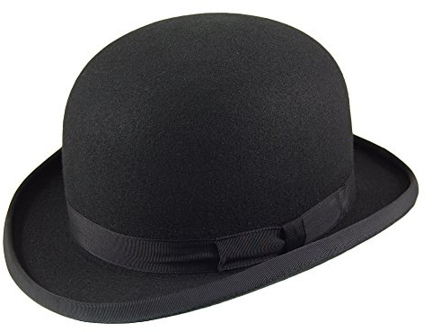 Christys Melone Hut aus Wollfilz - Schwarz - M