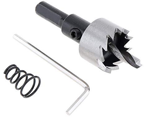 OriGlam Lot de forets HSS 22 mm, scie cloche, scie cloche, kit de scie cloche HSS pour scie cloche, outil de coupe en acier haute vitesse, kit de scie cloche en acier HSS pour alliage