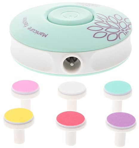 FRCOLOR Coupe-ongles Électrique avec Embouts de Meulage Set Manucure pour Garçon Fille et Adultes Outil de Pédicure