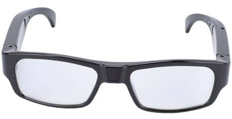 Fockety Camera Glasses, 1080P HD Video Recording Glasses, Sport Glasses with Camera and Audio, 2H Battery, Lightweight Wearable Eyeglass for Cycling, Camping, Driving,