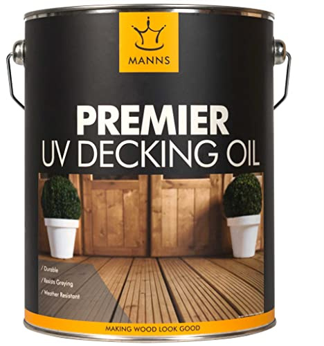 Manns Premier UV Decking Oil - Dark Oak - 5L