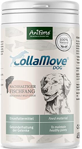 AniForte Marine Kollagen Gelenkpulver für Hunde CollaMove 450g – Fisch Collagen unterstützt Gelenke, Sehnen & Bänder – Naturprodukt für Gelenkfunktion & Agilität
