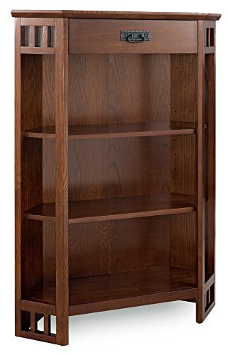 Leick Home Mission Corner Bookcase, 36, Mission Oak