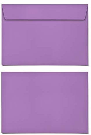 (10 x) Briefumschläge DIN-C6 - Lila Briefumschlag Kuvert Briefkuvert Umschlag