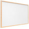 ALLboards Weiß Pinnwand mit Holz Rahmen 90x60cm Korktafel Korkwand Pinnwand Kork