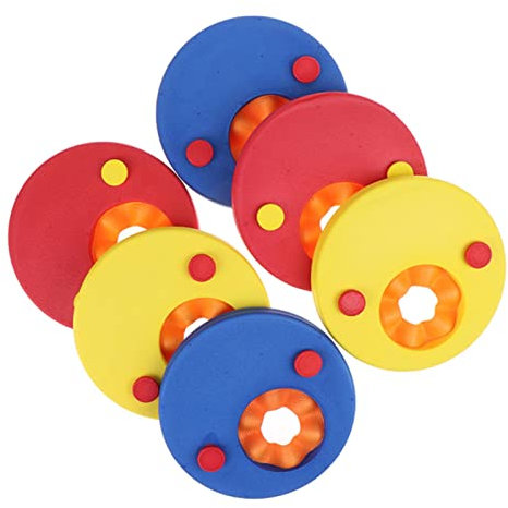 SARGE 6 / 4pcs / Pack Disques de Natation en Mousse EVA Brassards Manches flottantes Piscine Gonflable Planche Flottante Exercices de Natation pour Enfants Cercles Anneaux