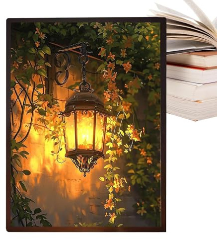 LED Light Picture, 3 Colours, Illuminated Picture Collection, Three-Level Dimmable Art Lamp for Room, Bedroom and Home, Party for Housewarming Birthday