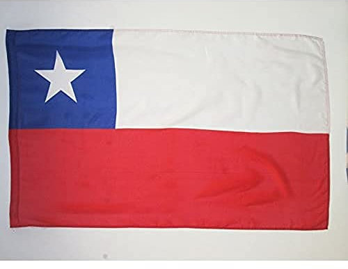 AZ FLAG Bandera de Chile 150x90cm Especial hinchas - Bandera CHILENA 90 x 150 cm