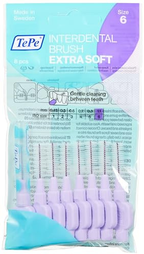 TePe Interdentalbürsten X-soft helllila, 1.1 mm, 8 Stück