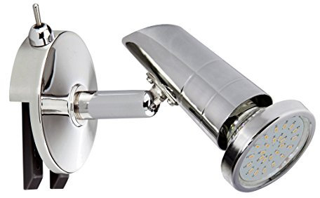 Trango LED Spiegelleuchte 2248 Bad Lampe I Badleuchte mit ON/OFF Schalter inkl. 1x GU10 LED Leuchtmittel