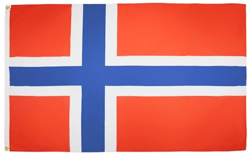 AZ FLAG - Drapeau Norvège - 90x60 cm - Drapeau Norvégien 100% Polyester Avec Oeillets Métalliques Intégrés - Pavillon 50 g