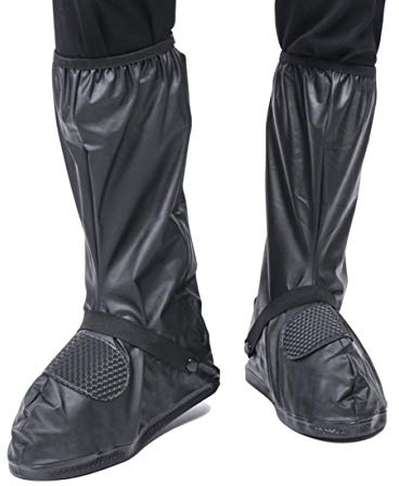 VXAR Waterproof Shoe Cover Motorcycle Black3 3XL