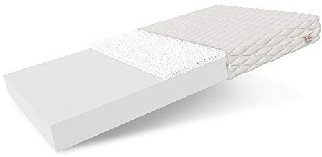 FDM Matratze MICO Schaumstoffmatratze Kindermatratze Latex Härtegrade H2 H3 Höhe 10 cm weiß 80 x 160 cm