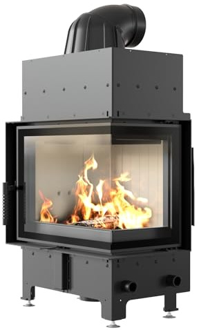 KRATKI Camino in acciaio 8 kw Floki S fi 160 Inserto camino BImSchV Livello 2 EEK A