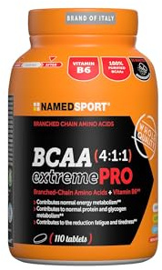BCAA 4:1:1 extremePRO, Integratore Aminoacidi Ramificati Alta Purezza, Supporto al Recupero Muscolare con Vitamina B6, Senza Glutine e Lattosio, 110 Compresse