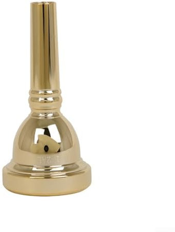 Posaunenmundstück, plattiertes Posaunen-Mundstück, 16,5 cm (6 1/2 Zoll), Altposaunenmundstück (Gold)