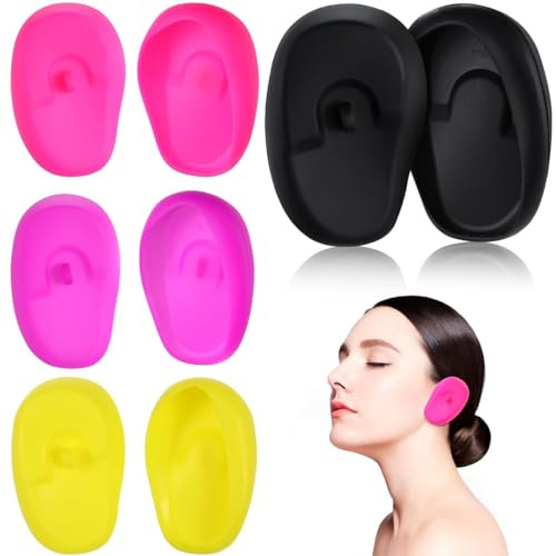 EJRUP 8 Pezzi Copri Orecchie per Doccia, Paraorecchie, Orecchie Meches, Orecchie Doccia, per La Casa Doccia Bagno Salone