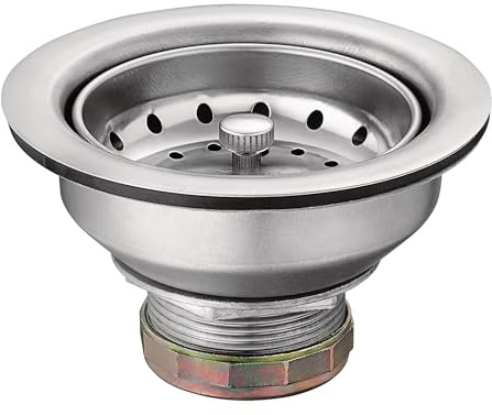 Moen Kitchen Sink Strainer Basket with Drain Assembly, Stainless Steel, 22036