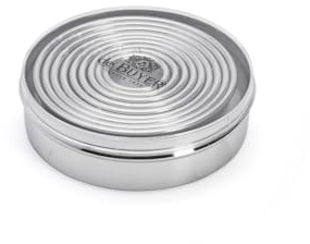 De Buyer 3323.00 N Box of 9 Designs Cookie Cutters Pieces Plain Round 3 to – Stainless Steel – Height 3.5 cm, Ø 11 cm