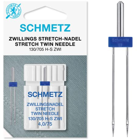 Schmetz symaskinsnål – stretch twin, storlek 4.0/75