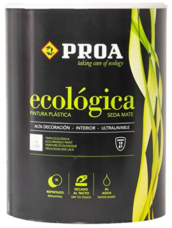 Pintura interior ecológica Proa. VERDE MUSGO. 750 ML.