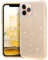 MATEPROX compatibile con iphone 11 Pro Max Custodia Trasparente Cover Ragazze Sottile e Sottile Lucida Glitter Scintillante Custodia per iphone 11 Pro Max 6.5 inch (Oro)