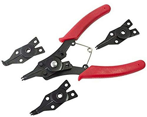 Pinza A 4 Punte Intercambiabili Pinze 4 In 1 Per Occhielli Molle Anelli Fermi Circlip Plier