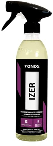 Vonixx Izer Descontaminante Férrico 500ml | Limpieza de Llantas, Pintura y Motor | Fórmula pH Neutro y Sin Ácido - Elimina Óxido, Polvo de Frenos y Partículas Metálicas (500ml)