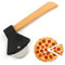 MacroHu Lustige Pizzaschneider,Axt Pizzaroller aus Edelstahl,Hochwertige pizza schneidemesser,Zerteilt Pizza mühelos in servierfähige Stücke,Schneidet Ohne Wackler,Sehr scharf,Stilvoll(Schwarz)