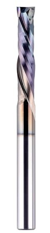 SpeTool Fraise à rainurer hélicoïdale 6 mm Tige Compression 32 mm Longueur de coupe Fraise en spirale Fraise à rainurer CNC Fraise à queue VHM Fraise à queue Revêtement TAC Fraise pour défonceuse à