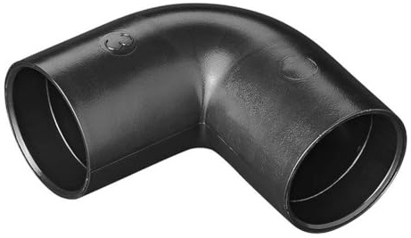 MULTIBROS Coude 90° Tuyau Égout Ø 28 mm - Raccord PE Enfichable | Sans collage ni soudure – résistant de -40 °C à +80 °C – compatible systèmes d'évacuation enfichables