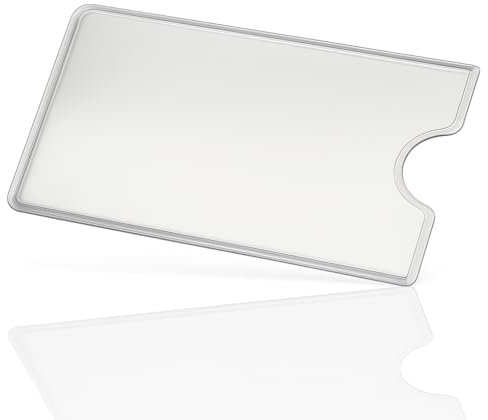 WallTrust Hartplastik Schutzhülle - 12 Stück - ohne Loch - Kartenschutzhülle für Kreditkarten Ausweis transparent - Sichere Kartenhülle und EC Karten Bankkarten